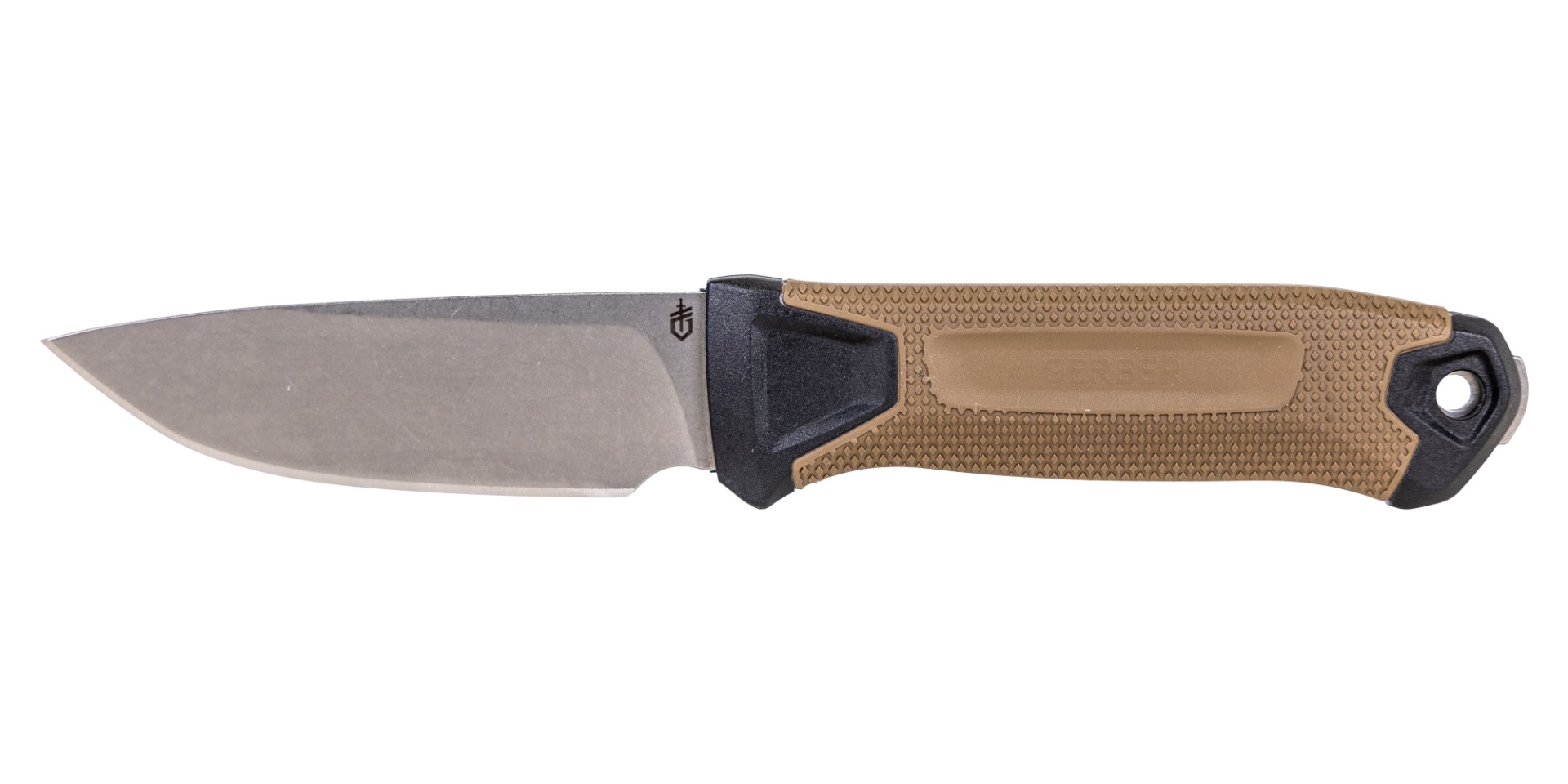 Gerber Strongarm Camp Fixed Blade Drop Point Knife, Coyote Brown - 1075371