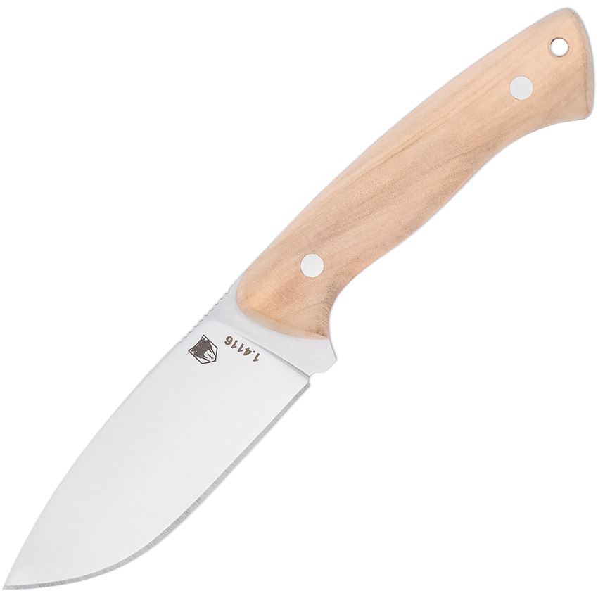 CobraTec Knives Twin Mountain Fixed Blade Drop Point Knife, Olive Wood - CTTWMOLW4 - Cobratec Knives Llc