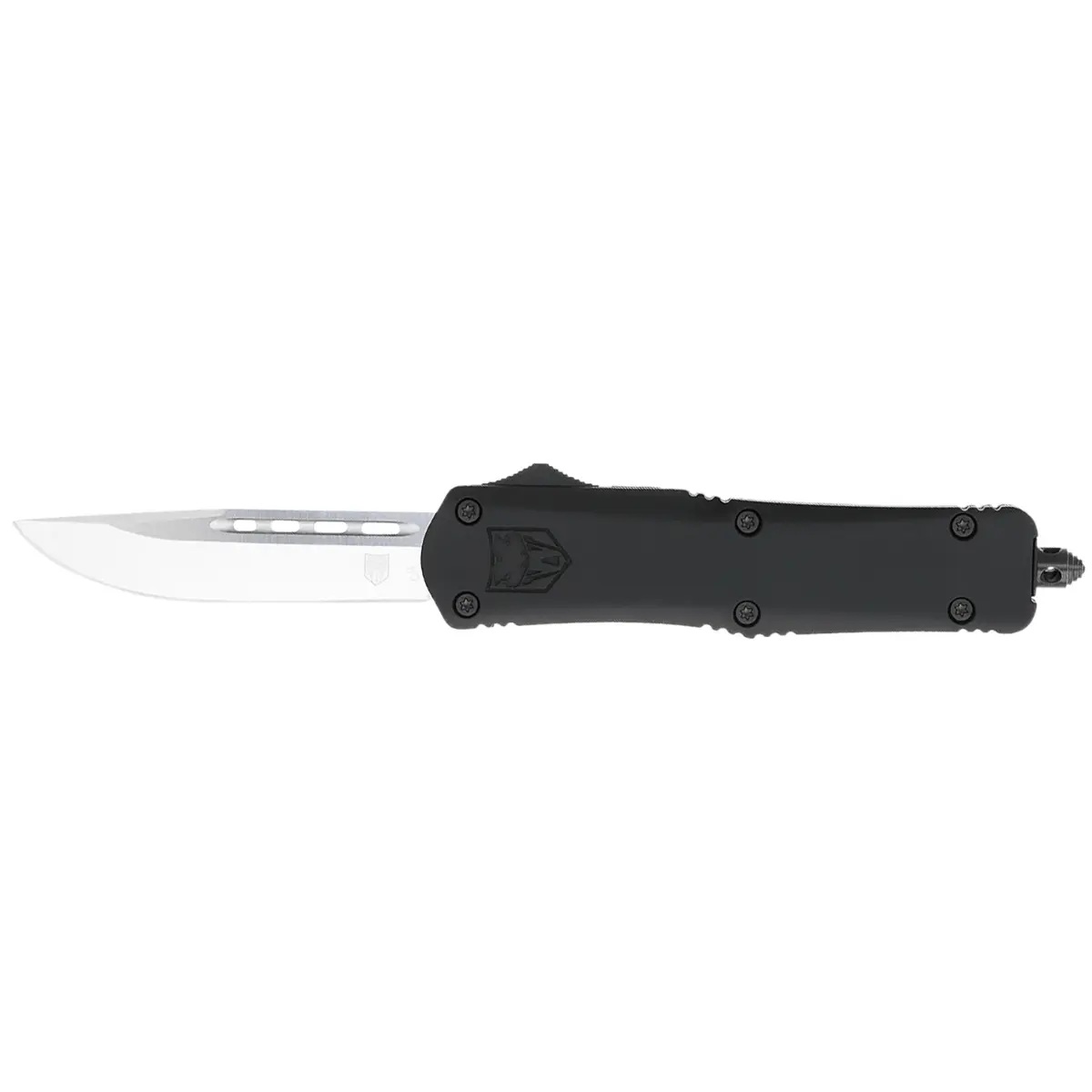 CobraTec Knives FS-3 OTF Drop Point Knife, Black - MBFS-3DNS - Cobratec Knives Llc