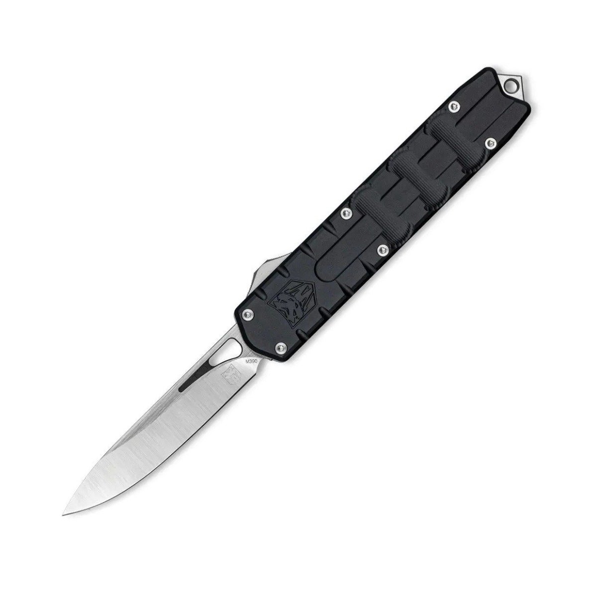 CobraTec Knives Enforcer Medium OTF Drop Point Knife, Black - CTEBLKM390DNS - Cobratec Knives Llc