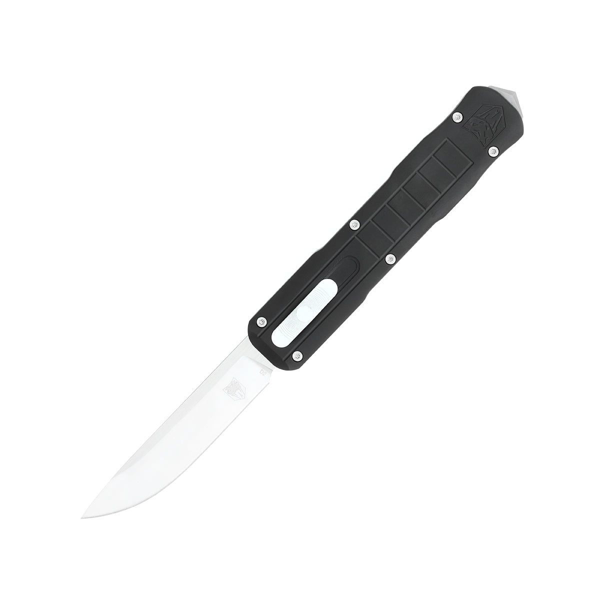 CobraTec Knives Raptor Medium OTF Drop Point Knife, Black - CTRPTBLKDNS - Cobratec Knives Llc