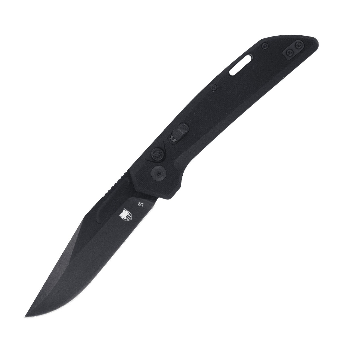 CobraTec Knives Naja Folding Clip Point Knife, Black - CTNAJBLK - Cobratec Knives Llc