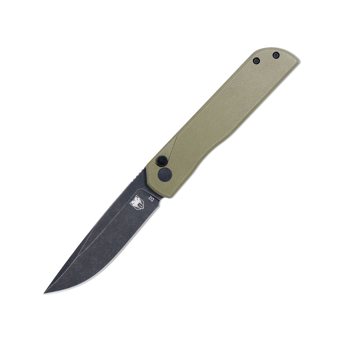 CobraTec Knives Prowler Folding Drop Point Knife, OD Green - CTPLRODGBLDNS - Cobratec Knives Llc