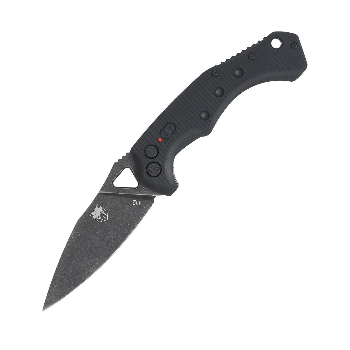 CobraTec Knives Ryker Folding Drop Point Knife, Black - BAFRYK - CobraTec Knives