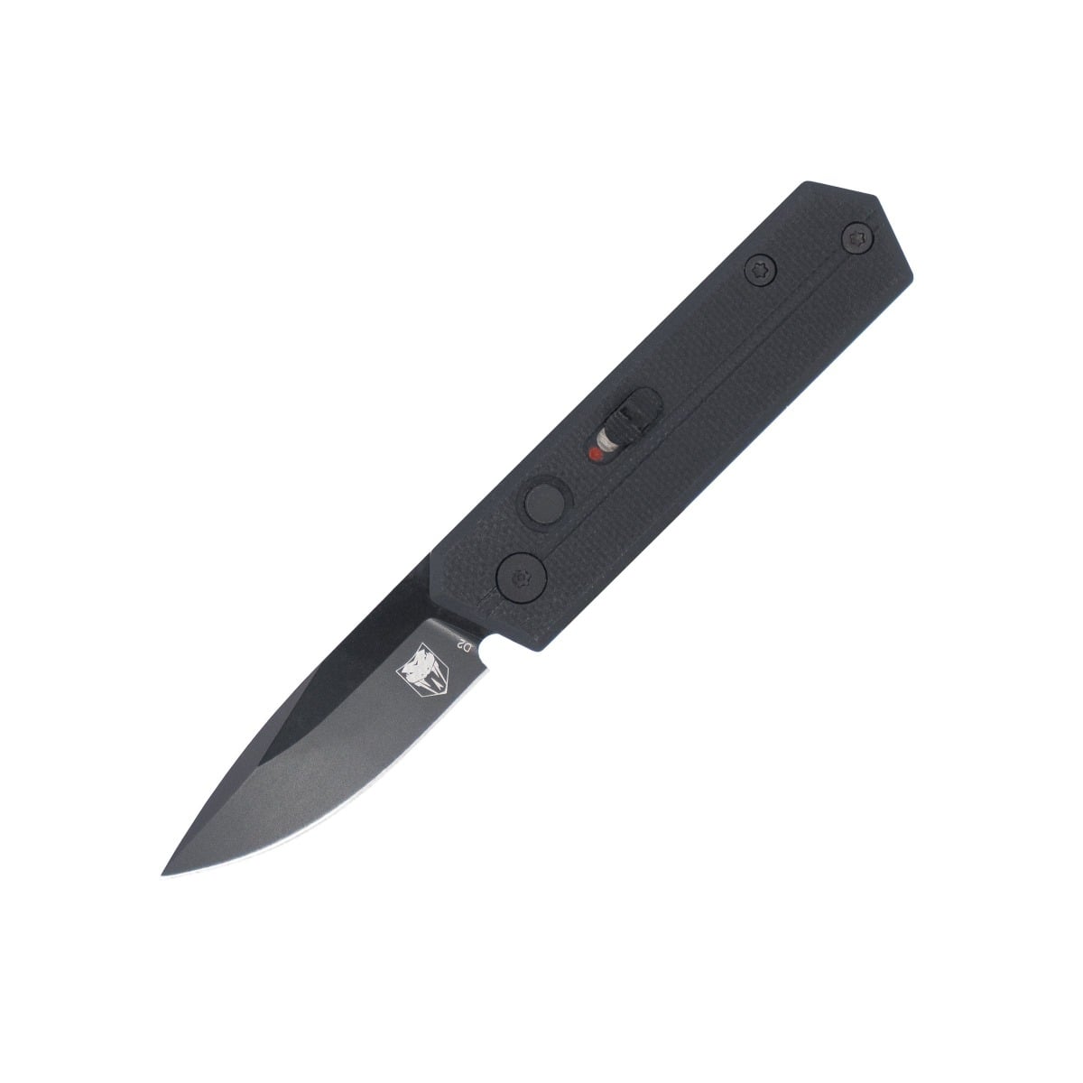 CobraTec Knives Stinger Folding Drop Point Knife, Black - CTSTRBLK - Cobratec Knives Llc