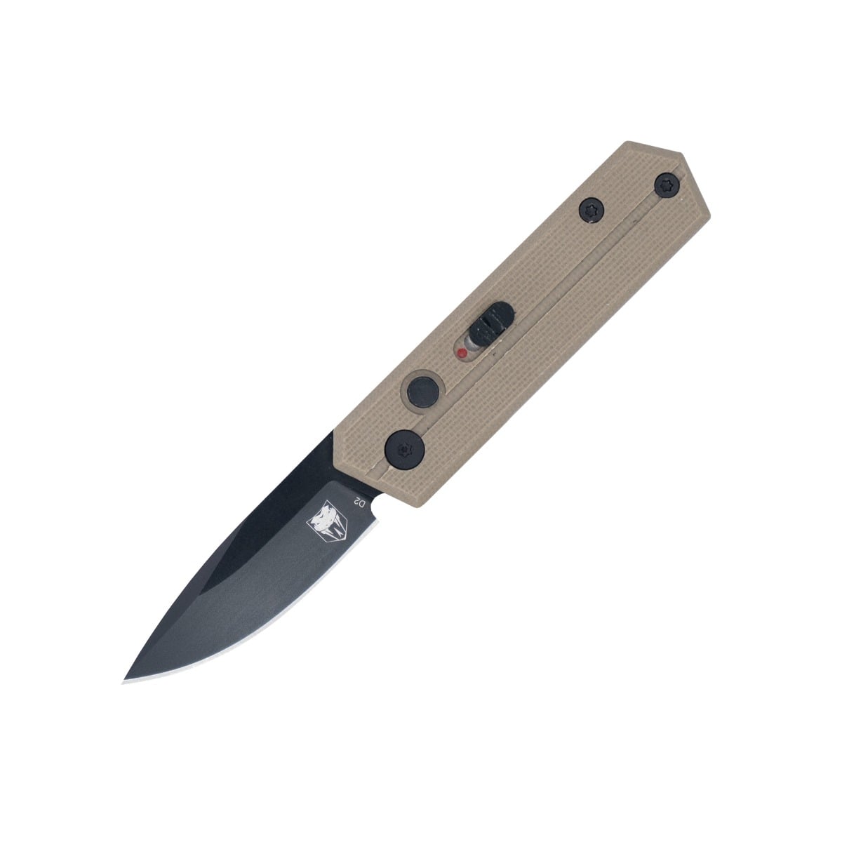 CobraTec Knives Stinger Folding Drop Point Knife, Tan - CTSTRTAN - Cobratec Knives Llc