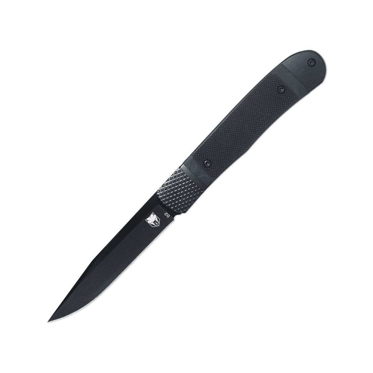 CobraTec Knives Trapper Hidden Release Folding Drop Point Knife, Blackout - CTTHRG10BKO - Cobratec Knives Llc