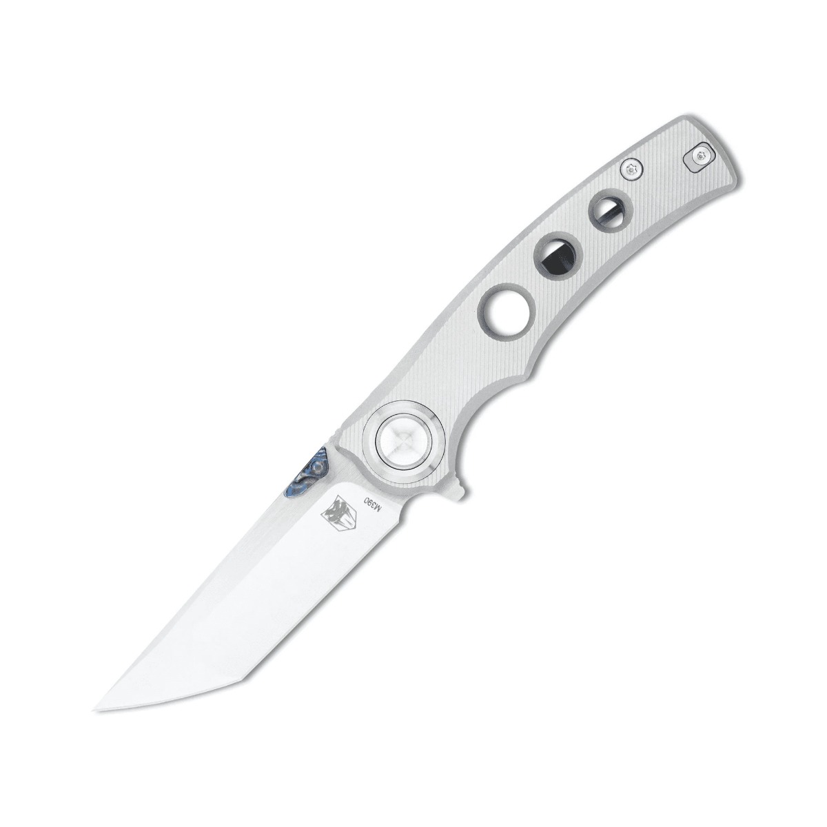 CobraTec Knives Maverick Folding Tanto Knife, Silver - CTMVKM390TNS - Cobratec Knives Llc