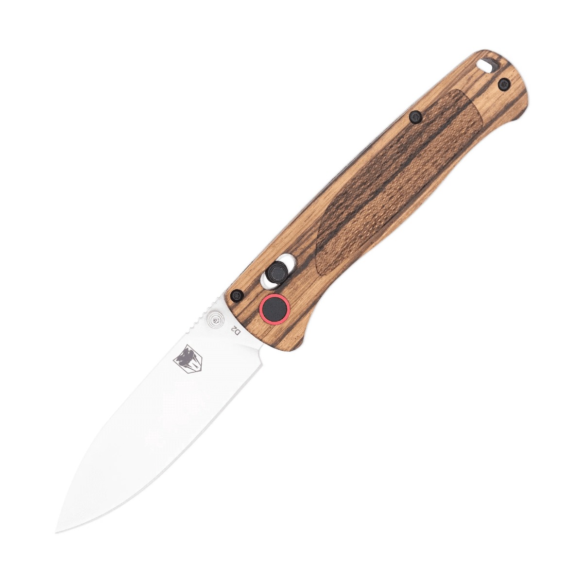 CobraTec Knives Zebrawood Folding Drop Point Knife, Zebrawood - CTZWDBLDNS - Cobratec Knives Llc
