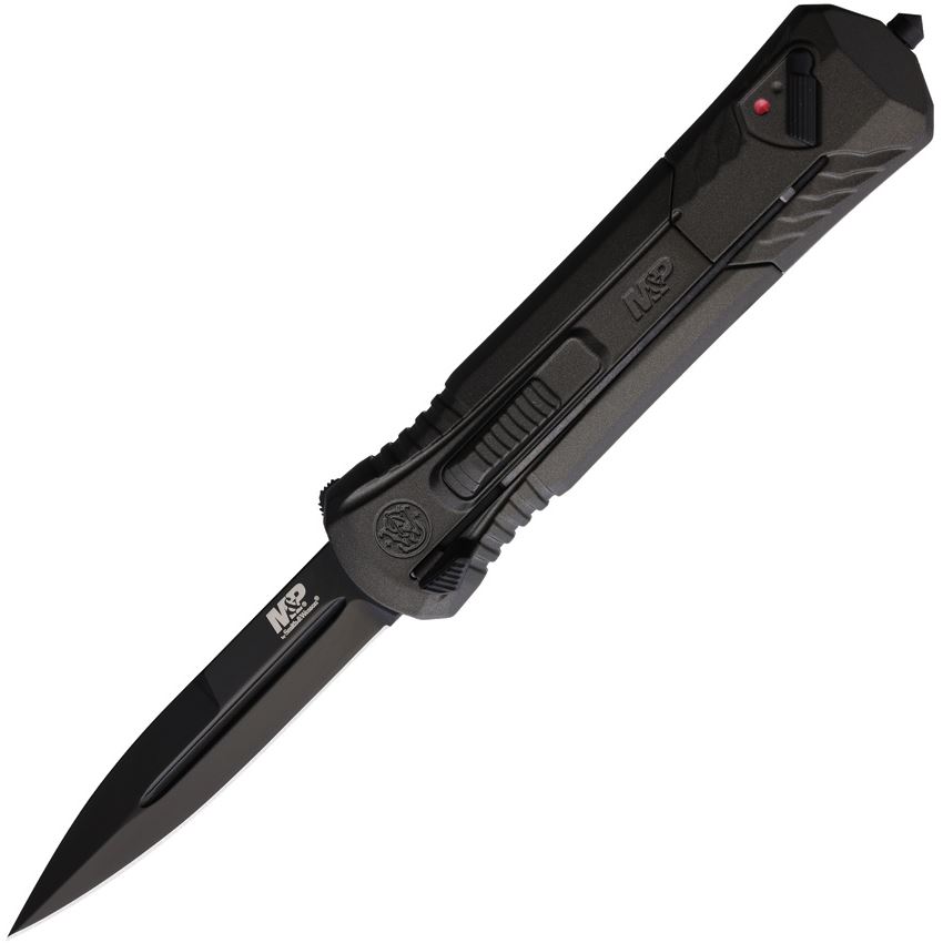 Smith & Wesson M&P OTF Spear Point Knife, Gray - 1092048 - Smith & Wesson