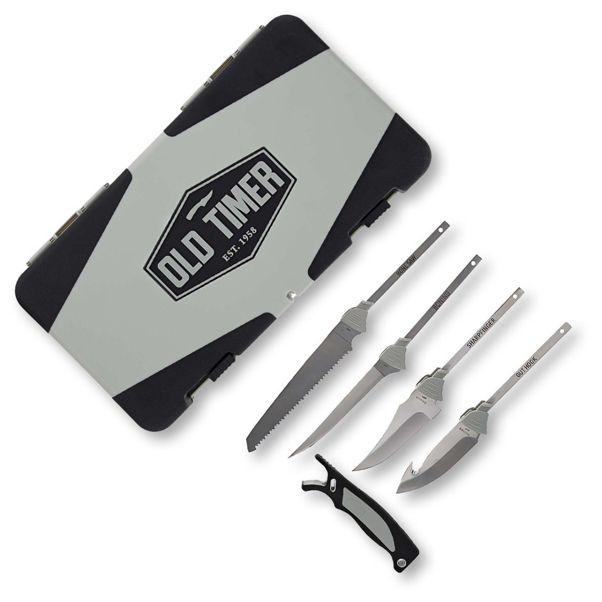 Old Timer Switch-It Fixed Blade Hunting Knife Set, Gray - 1160966 - Old Timer
