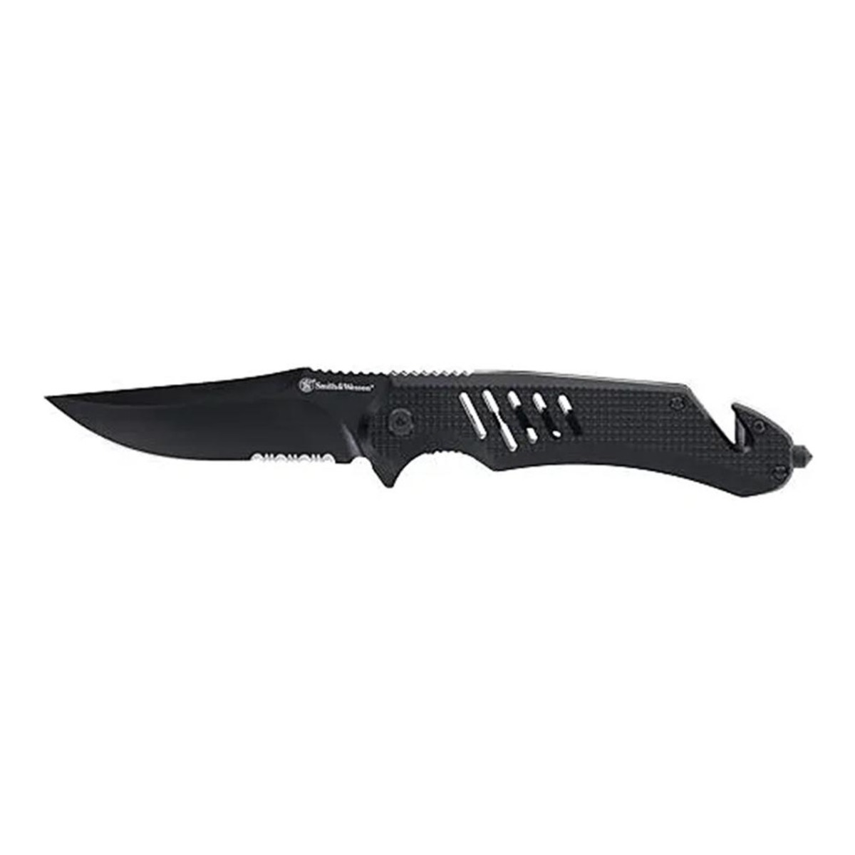 Smith & Wesson Extreme Ops Folding Clip Point Knife, Black - 1215364 - Smith & Wesson