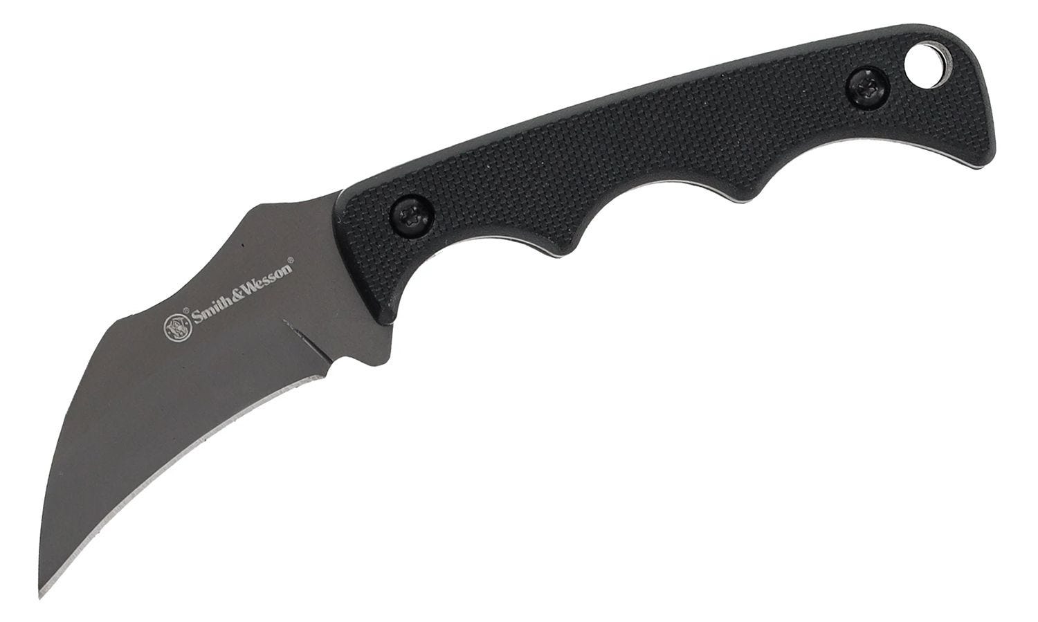 Smith & Wesson HRT Karambit Fixed Blade Hawkbill Knife, Black - 1193154 - Smith & Wesson