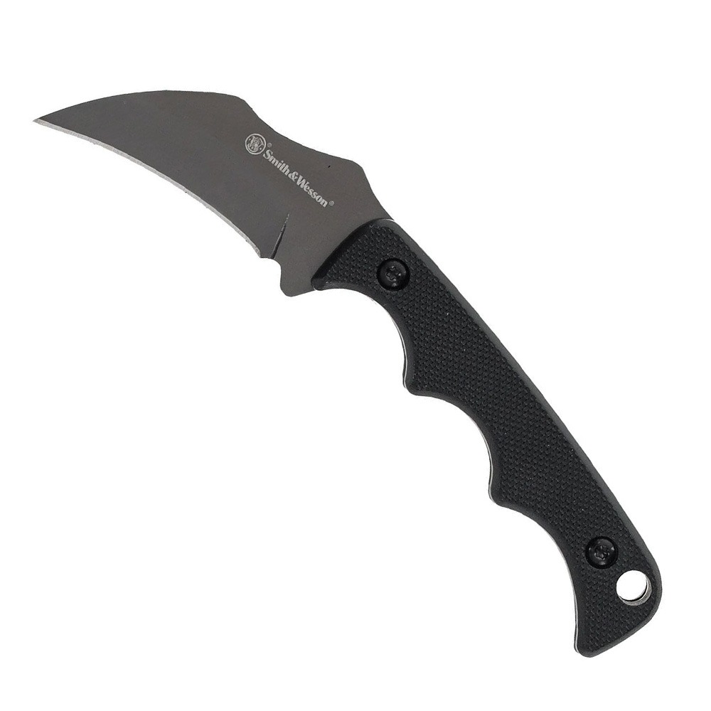 Smith & Wesson Smith & Wesson HRT Karambit Fixed Blade Hawkbill Knife, Black - 1193154