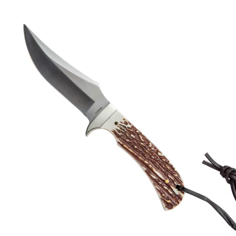 Uncle Henry Uncle Henry Staglon Fixed Blade Clip Point Knife, Brown - 1136006