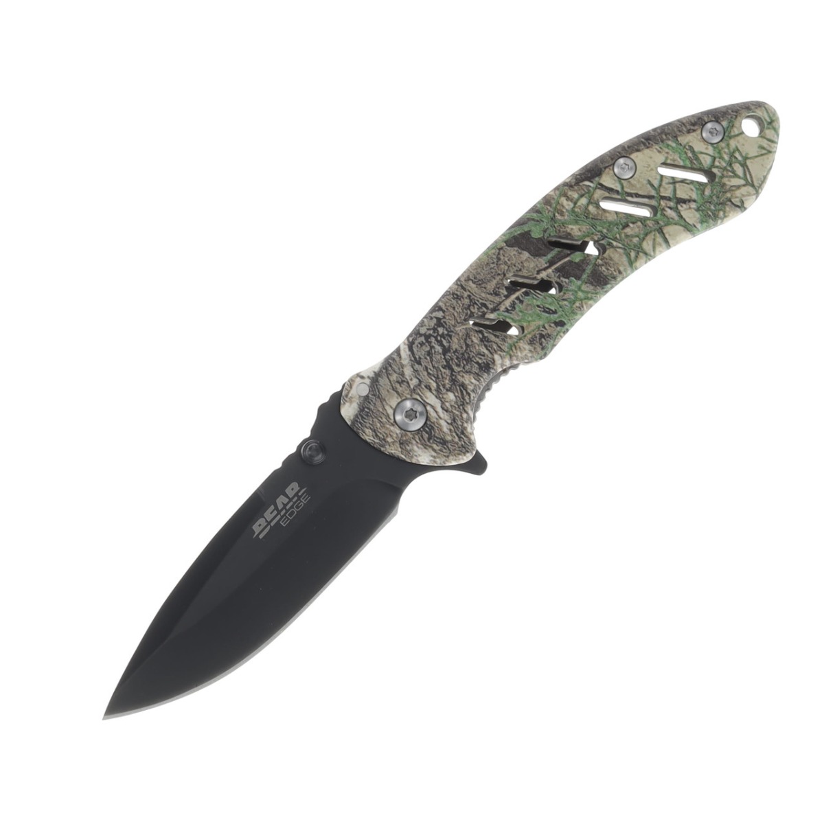 Bear & Son Edge Brisk 1.0 Folding Drop Point Knife, True Timber Strata - 71507 - Bear Edge
