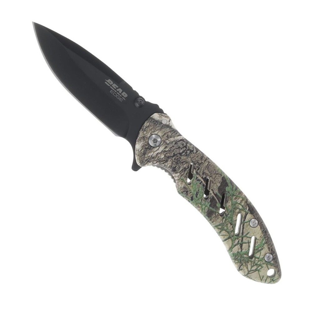 Bear & Son Edge Brisk 1.0 Folding Drop Point Knife, True Timber Strata - 71507