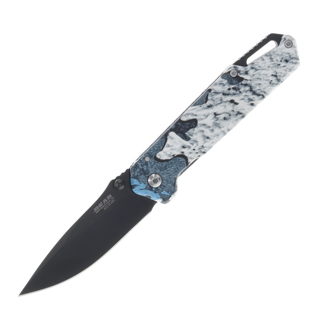Bear & Son Edge Brisk 3.0 Folding Drop Point Knife, True Timber Rift - 71543 - Bear Edge