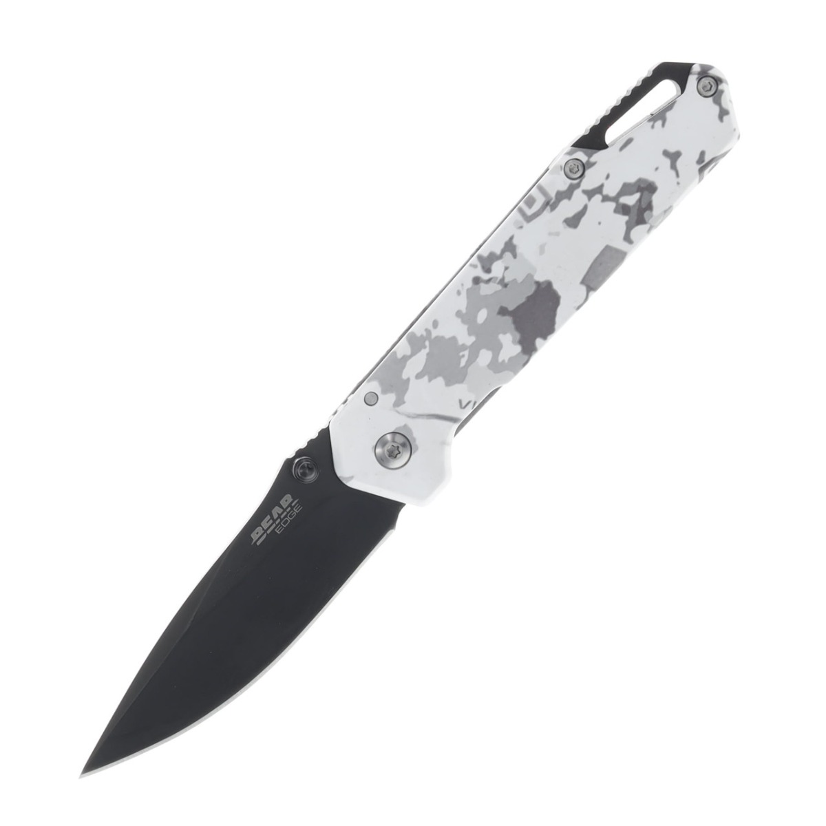 Bear & Son Edge Brisk 3.0 Folding Drop Point Knife, True Timber White Viper - 71545 - Bear Edge