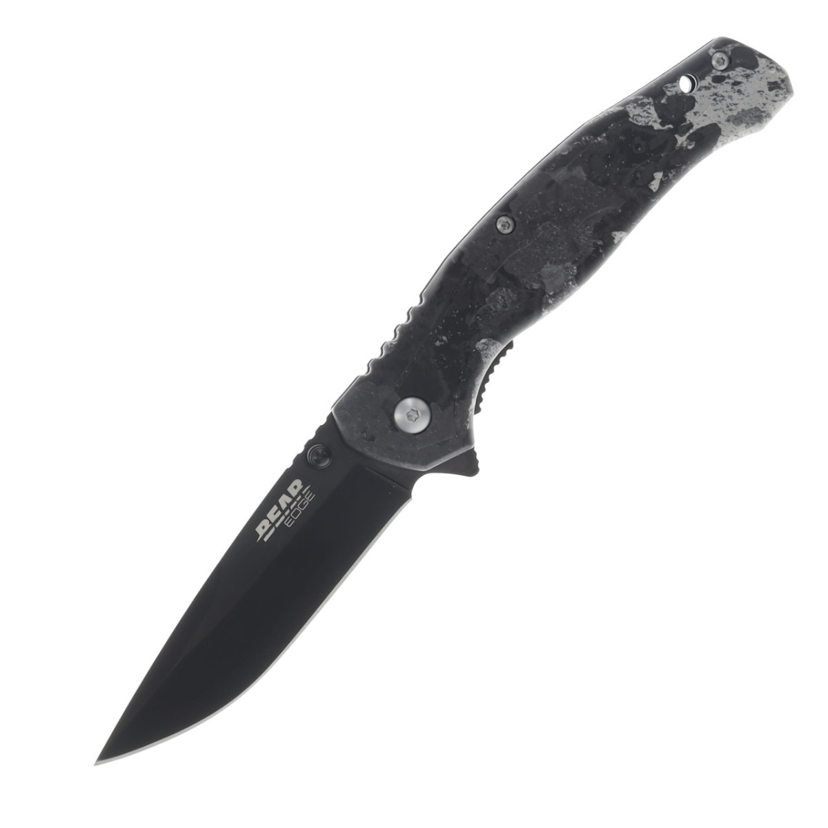 Bear & Son Edge Brisk 2.0 Folding Drop Point Knife, True Timber Midnight - 71552 - Bear Edge