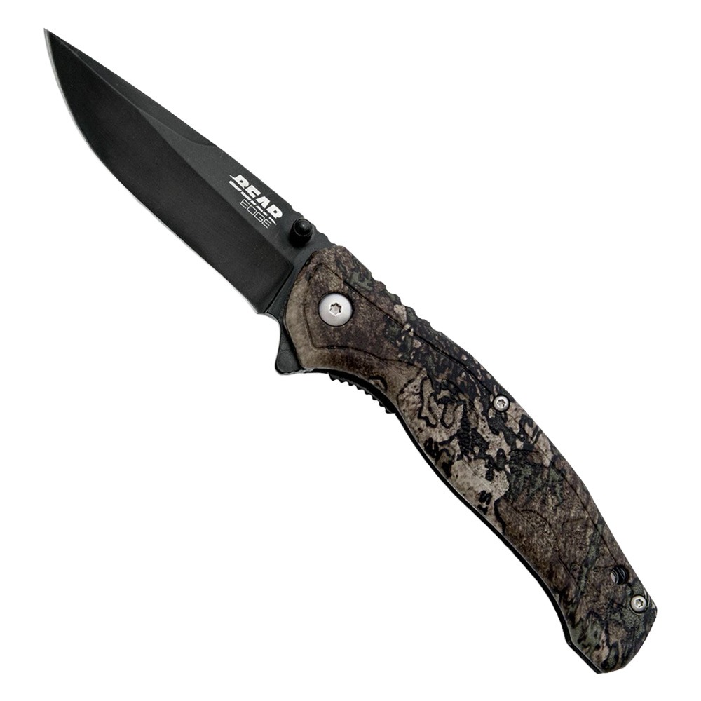 Bear Edge Bear & Son Edge Brisk 2.0 Folding Drop Point Knife, True Timber Strata - 61554