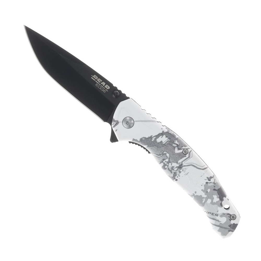 Bear Edge Bear & Son Edge Brisk 2.0 Folding Drop Point Knife, True Timber Viper - 61555