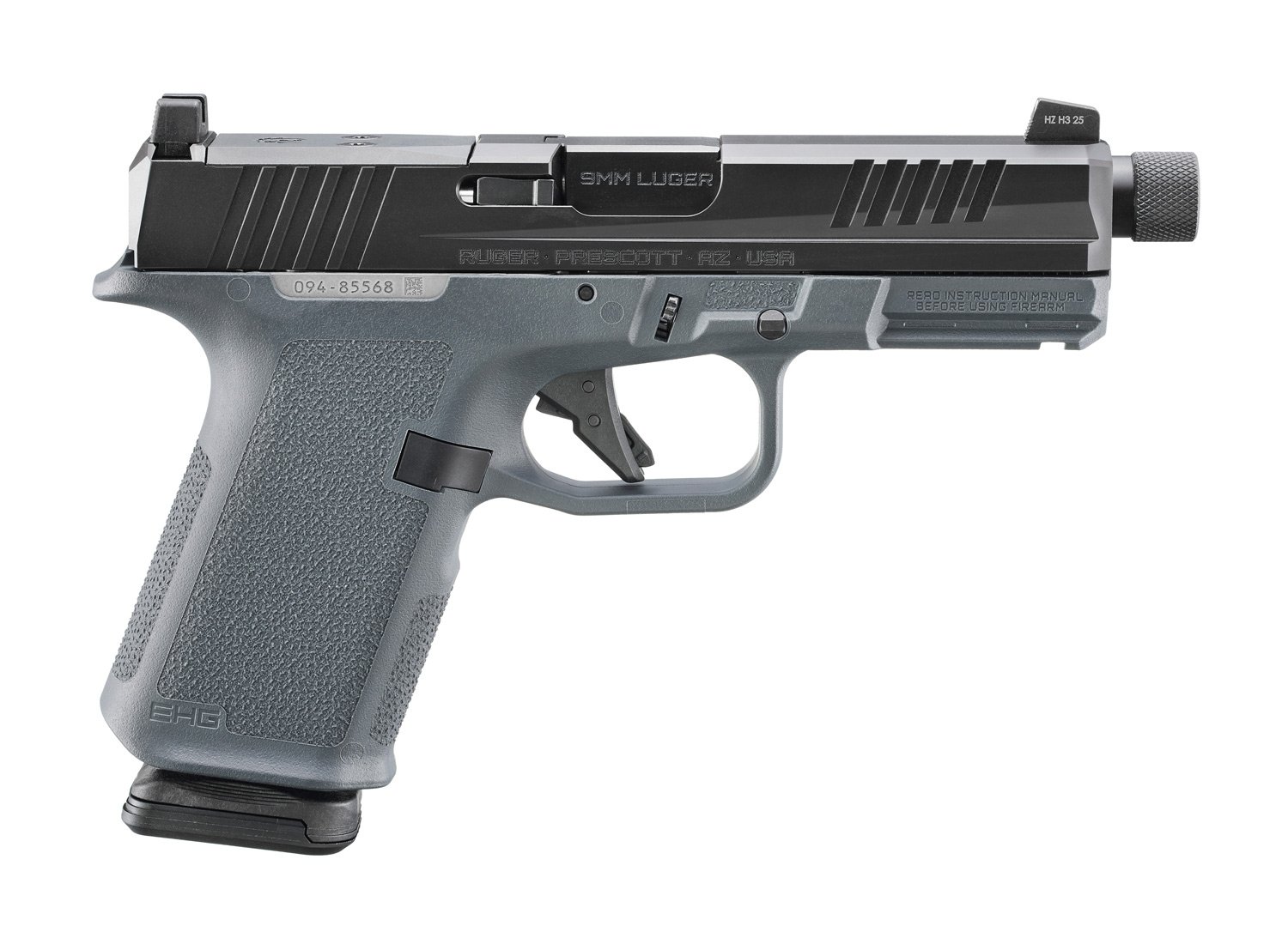 Ruger RXM 4" 9mm 15rd O.R. Pistol w/ Threaded Barrel and RMR/RMSc/DeltaPoint Pro Footprint - 19412 - Ruger