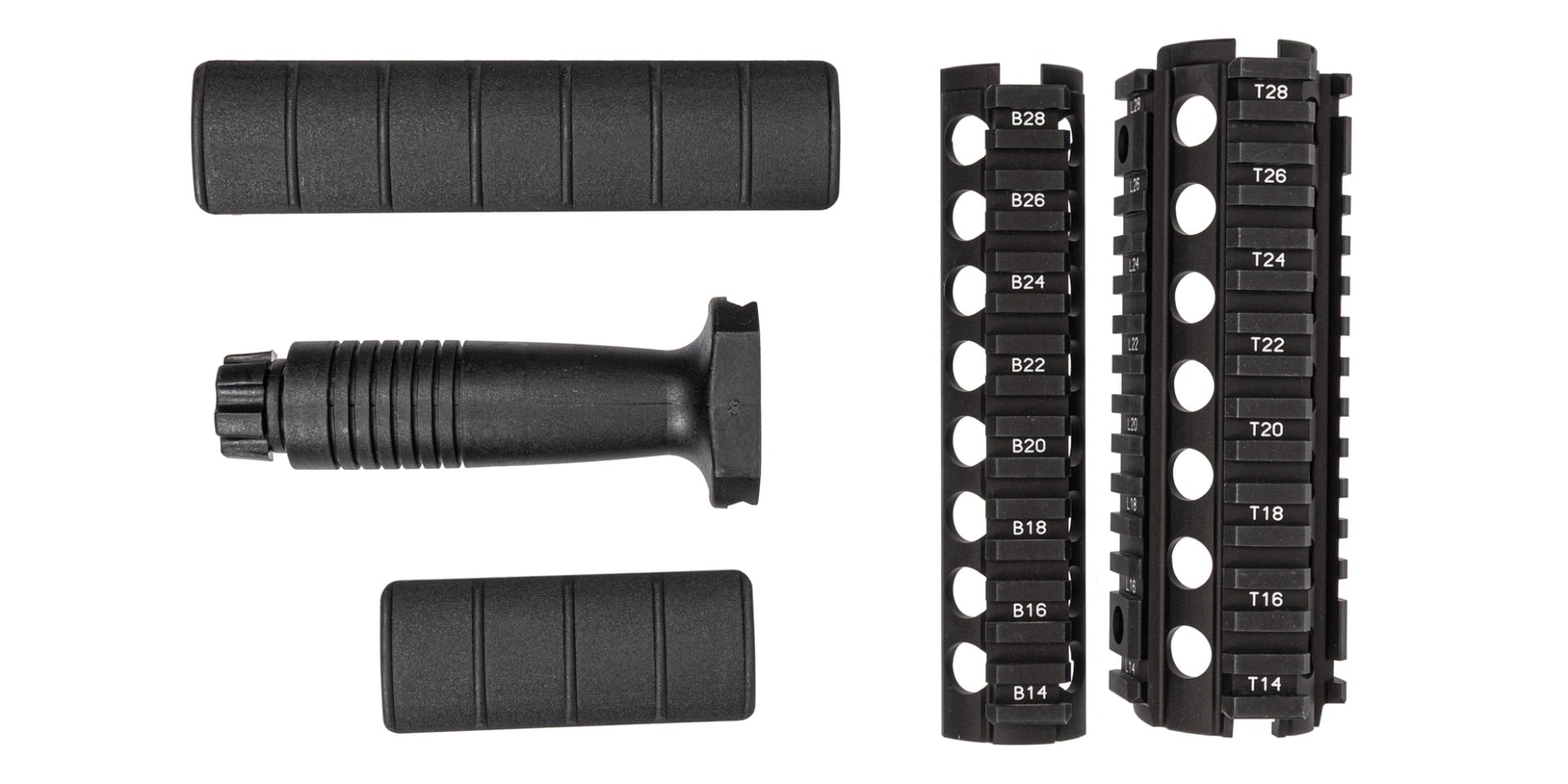 PSA Carbine Length Quad Rail w/ Rail Covers and VFG - Palmetto State Armory