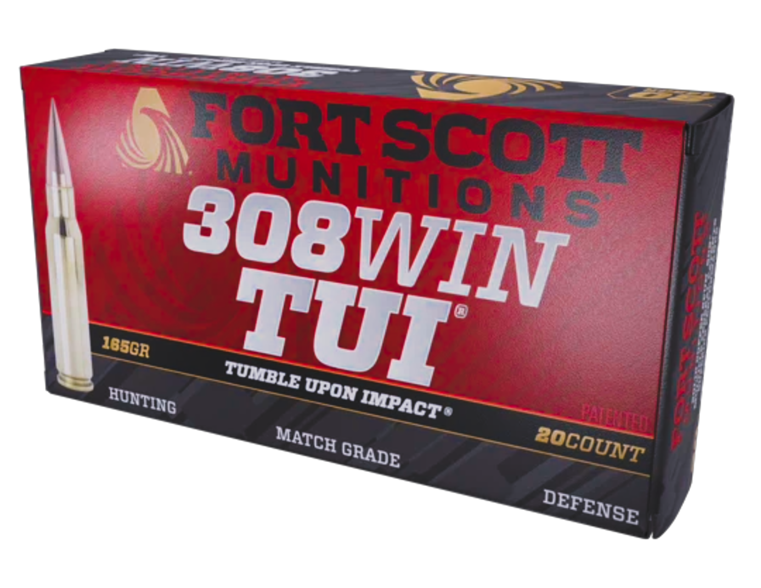 Fort Scott Munitions .308 Win. TUI 165GR SCS, 20rds - 308165SCV2 - Fort Scott Munitions