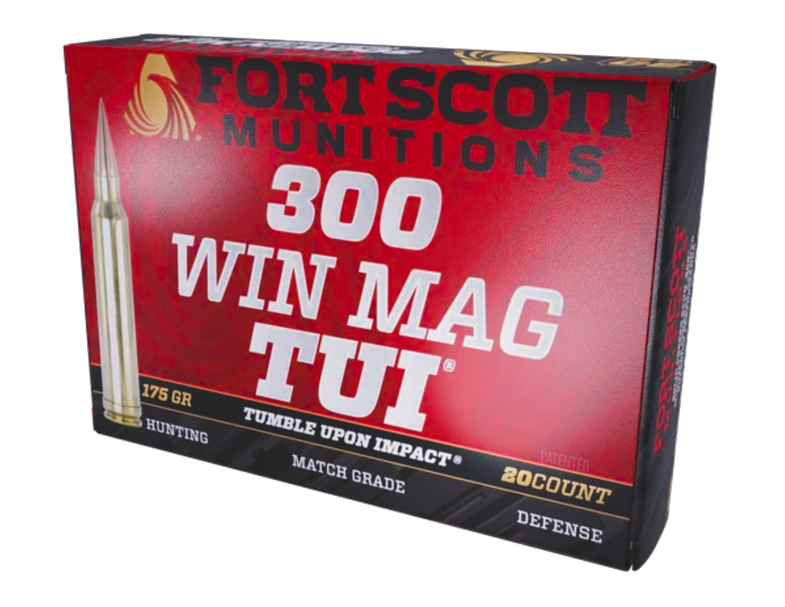 Fort Scott Munitions .300 Win Mag TUI 175GR SCS, 20rds - 300WM175SCV2 - Fort Scott Munitions