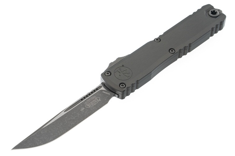Microtech Ultratech Gen III ZBP OTF Drop Point Knife, Natural Clear - 1121-10APNC