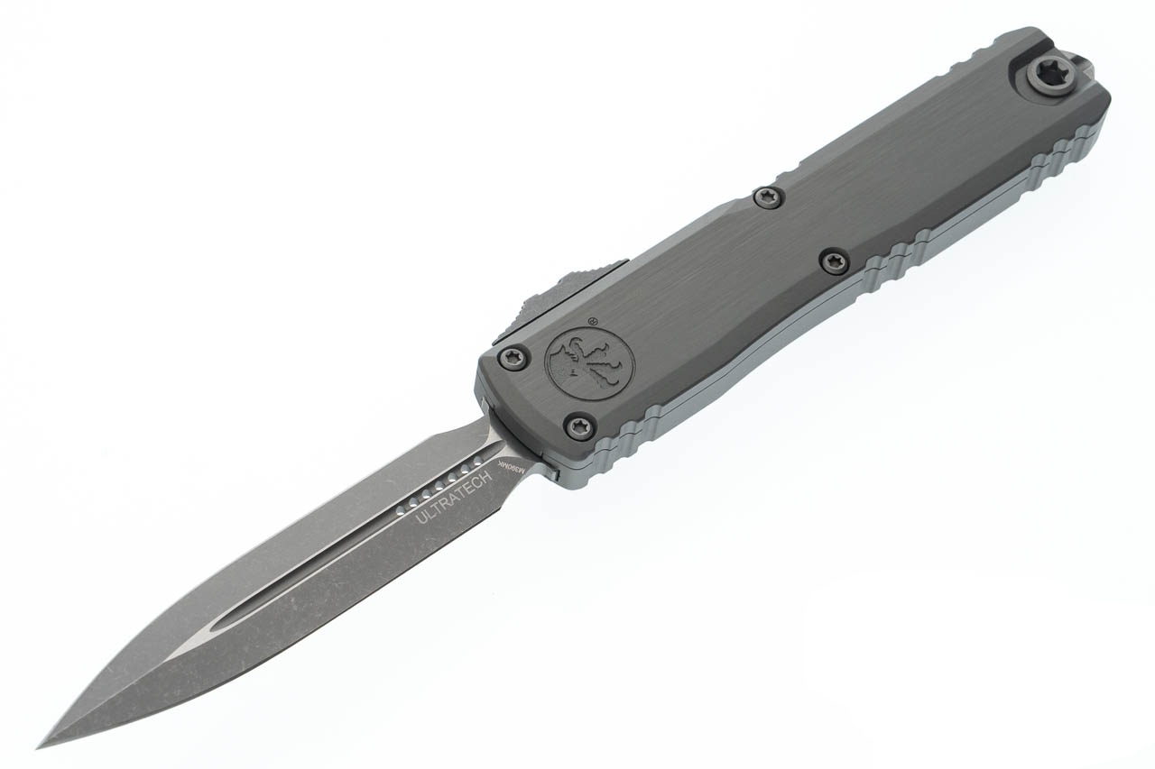 Microtech Ultratech Gen III ZBP OTF Dagger Knife, Natural Clear - 1122-10APNC - Microtech Knives