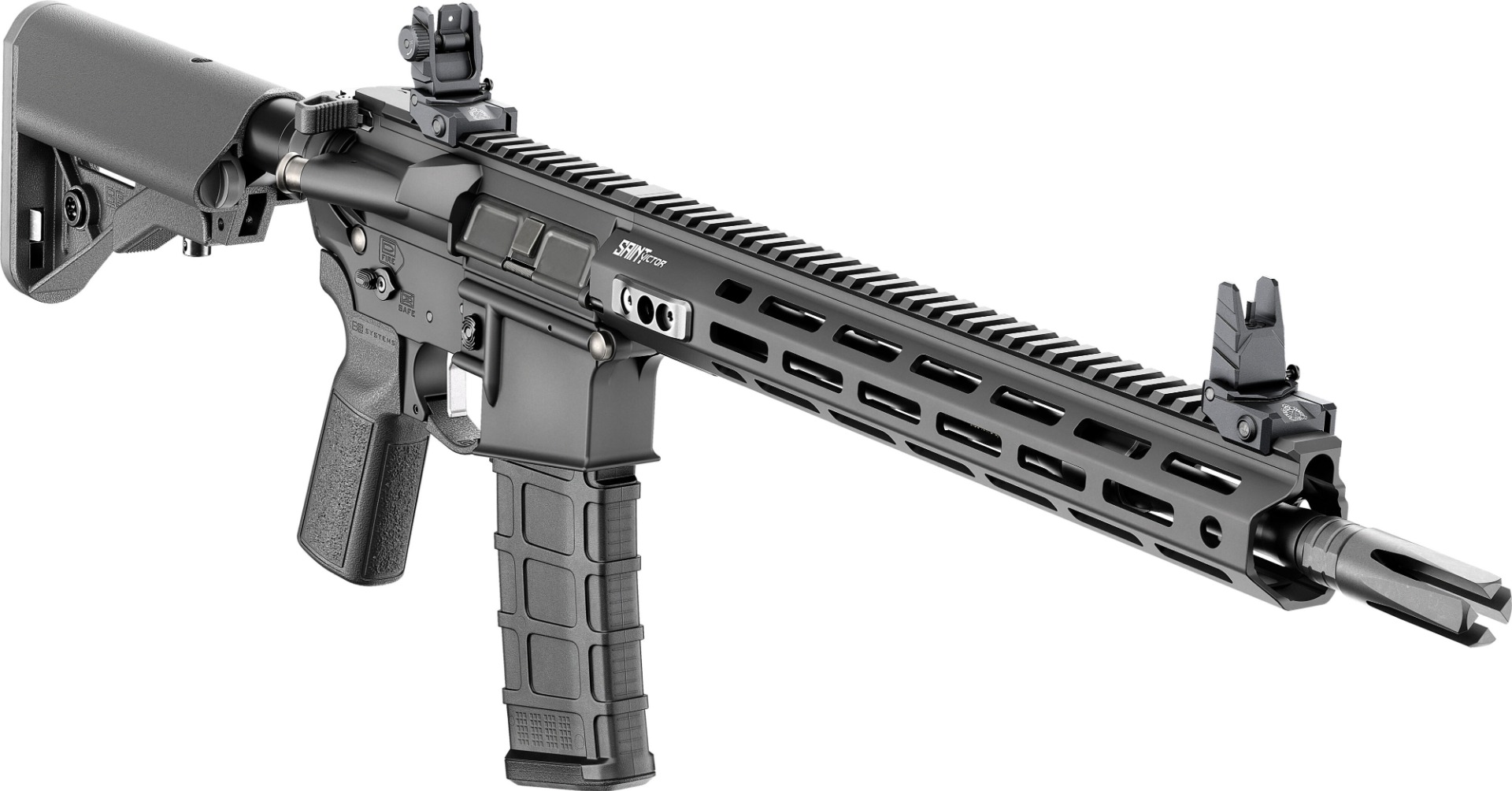 Springfield Saint Victor V2 5.56 NATO 14.5" P&W MLOK B5 AR-15 Rifle, Black - STV914556B-V2-B5 - Springfield Armory