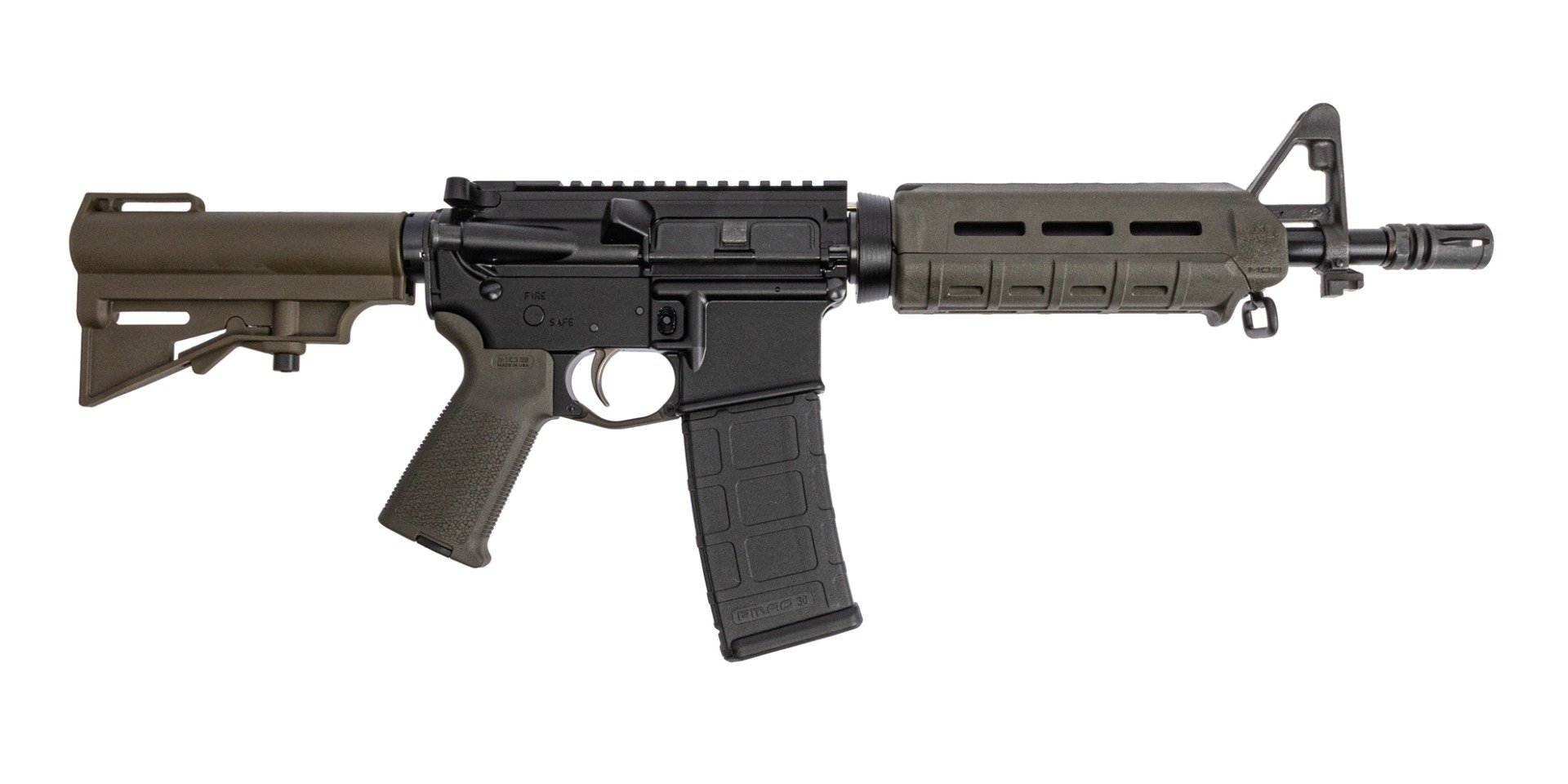 PSA 10.5" 5.56 NATO 1/7 Nitride PSA MOE EPT AR-15 Complete Pistol W/HAR-15 Brace, ODG