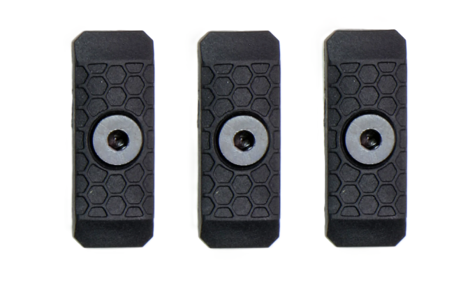 Slate Black Industries Slate Grip Mini, Single Slot Panel 3-Pack, Black - Slate Black Industries