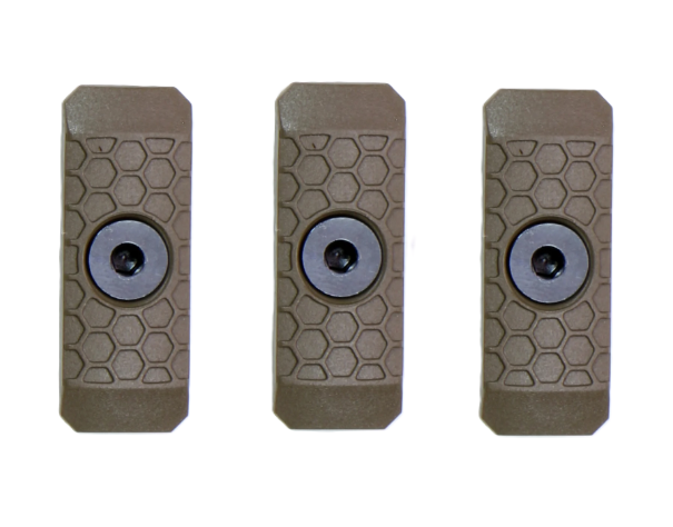 Slate Black Industries Slate Grip Mini, Single Slot Panel 3-Pack, FDE - Slate Black Industries