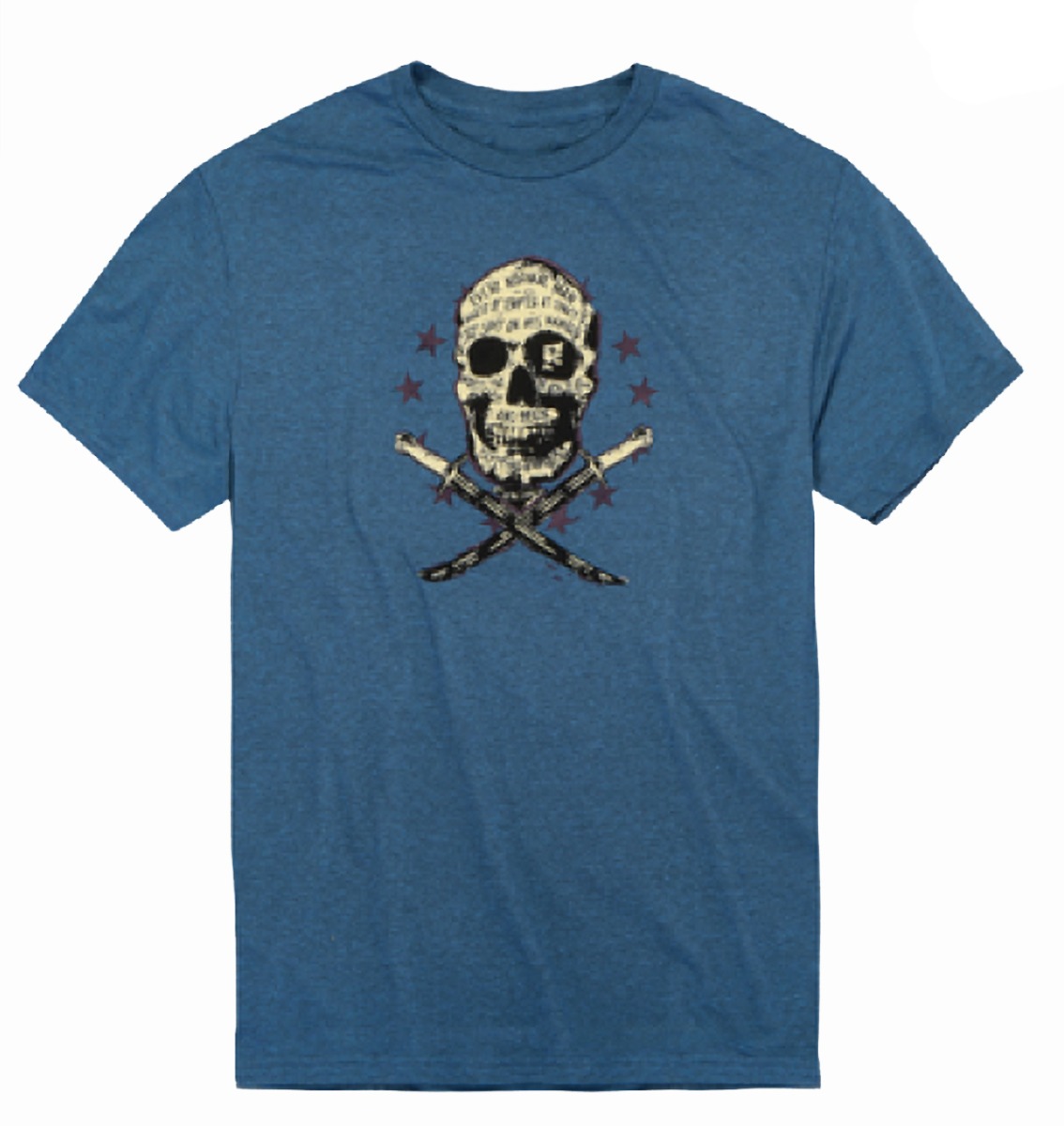 Viktos Hoist the Black T-Shirt, Navy Heather - X-Large