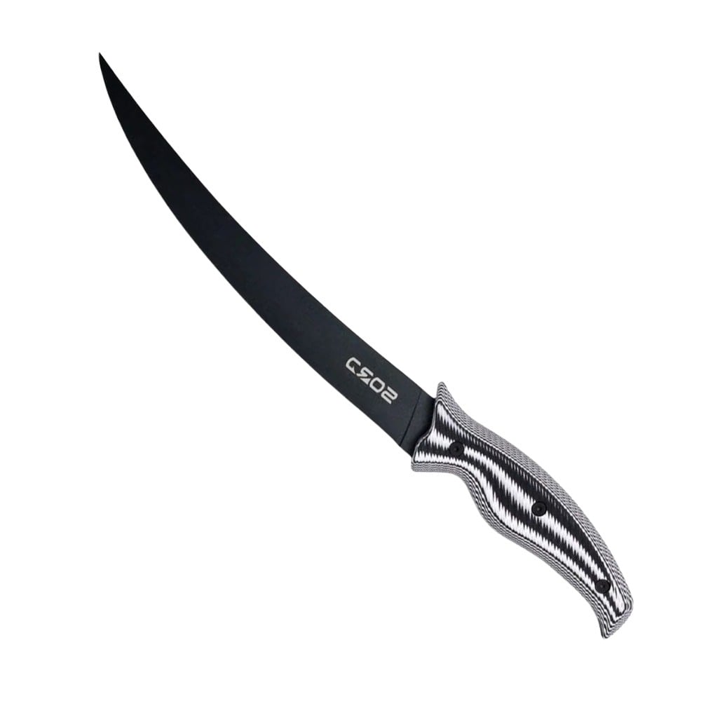 SORD Fishing Products 9" Flexy Fillet Knife Fixed Blade, Black - S9IFK-FL - Sord Fishing Products