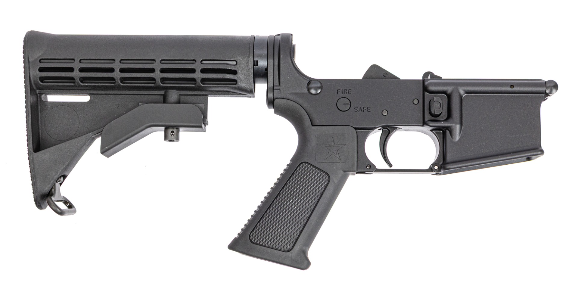 PSA Complete Lower w/LSA Grip AR-15 Classic Lower, Black - Palmetto State Armory