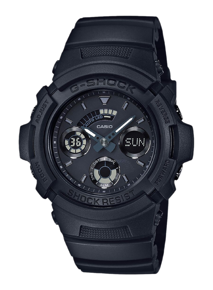 Casio G-Shock Premier 200M Analog/Digital Wrist Watch, Black - AW591BB1A - Casio