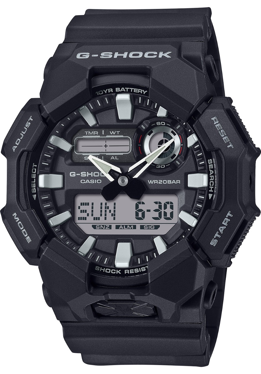 Casio G-Shock GA010-1A Analog/Digital Wrist Watch, Black - GA0101ACR