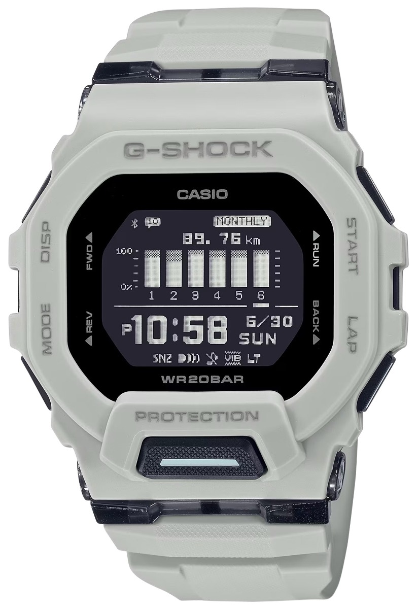 Casio G-Shock Move GBD200UU-9 Digital Wrist Watch, White - GBD200UU9 - Casio