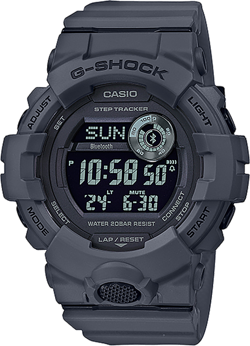 Casio G-Shock Move GBD800UC8 Digital Wrist Watch, Gray - GBD800UC8 - Casio