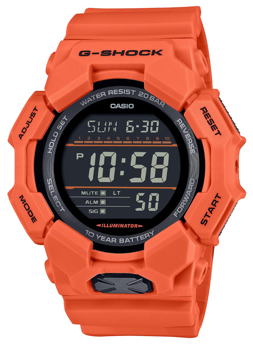 Casio G-Shock Move GD0104 Digital Wrist Watch, Orange - GD0104CR - G-Shock