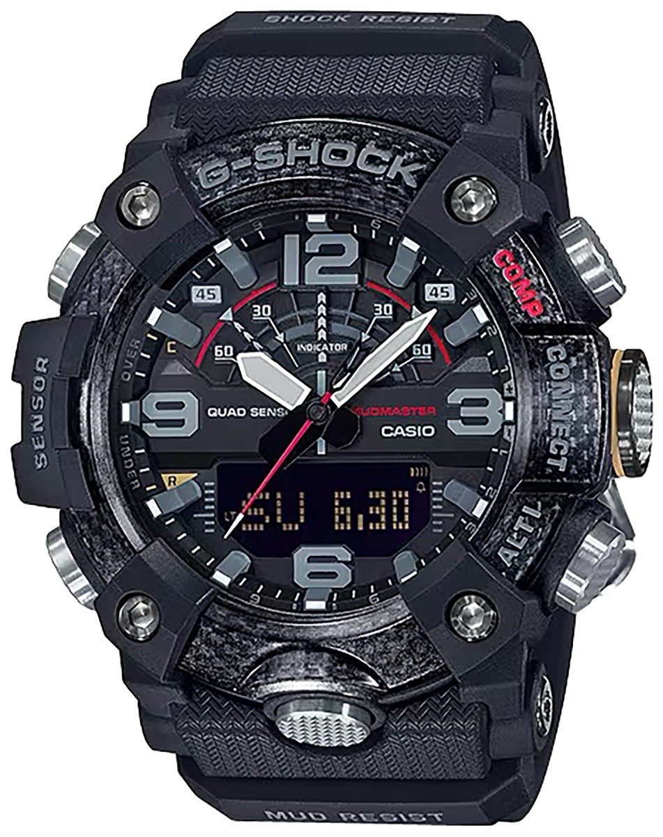 Casio G-Shock MudMaster Analog/Digital Wrist Watch, Black - GGB1001A - Casio