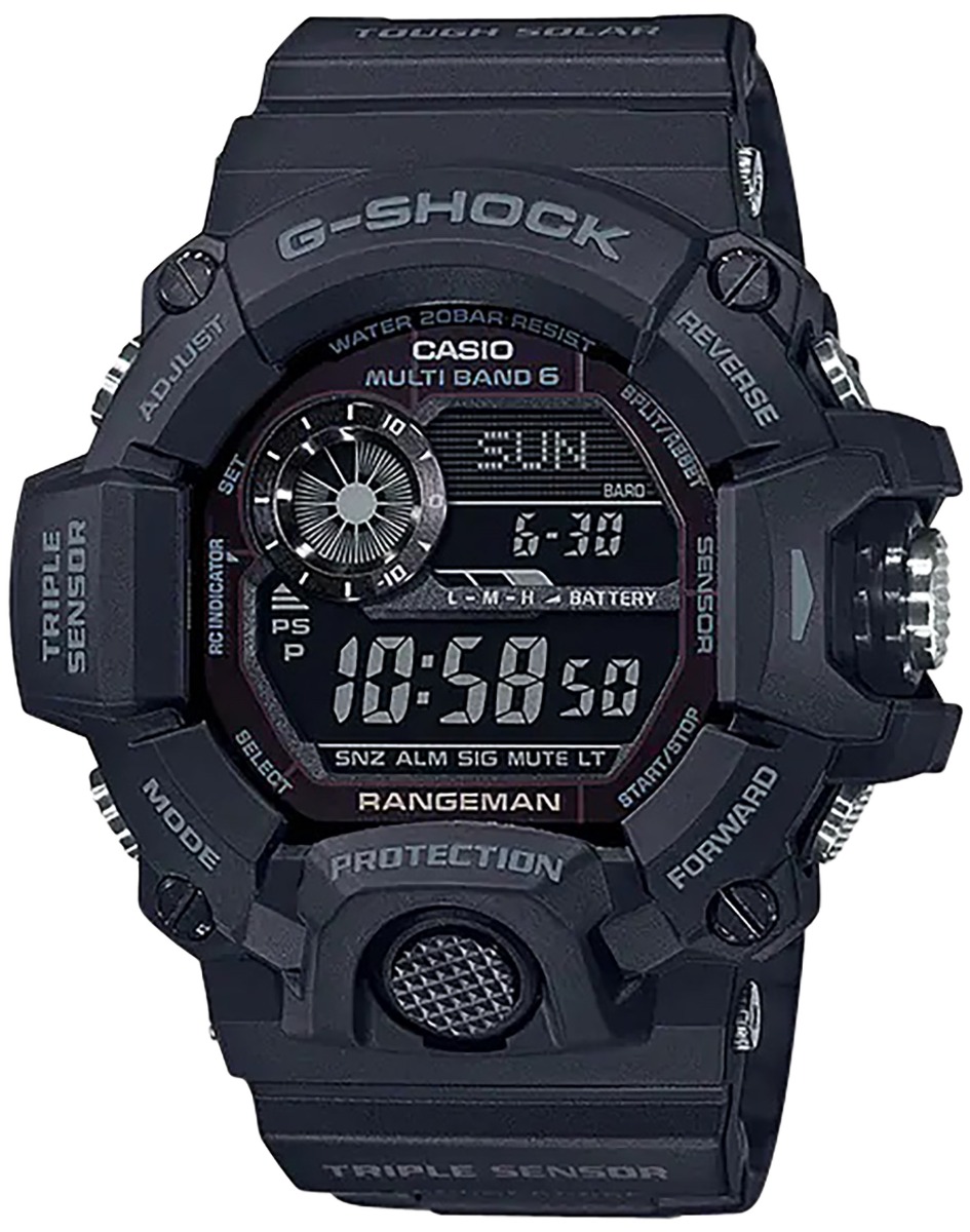 Casio G-Shock Rangeman Digital Wrist Watch, Blackout - GW94001B - Casio