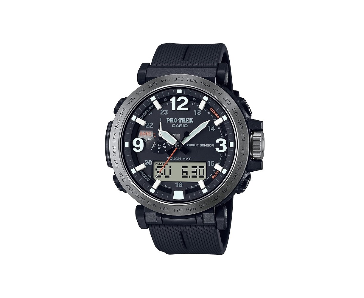 Casio G-Shock Pro Trek Solar Analog/Digital Wrist Watch, Black - PRW6611Y1A - Casio
