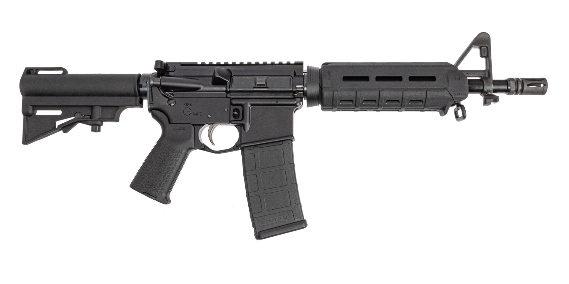 PSA 10.5" Carbine-Length 5.56 NATO 1/7 Nitride MOE EPT AR-15 PistolW/HAR-15 Brace, Black