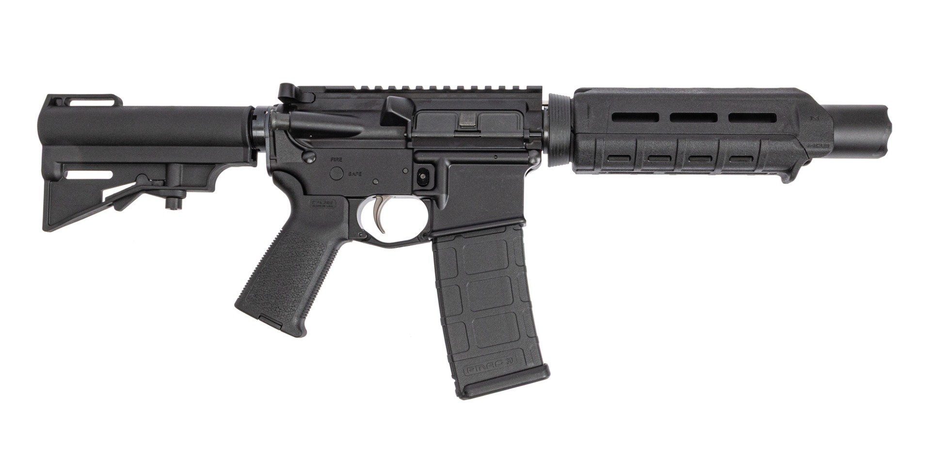 PSA PA-15 7" 300AAC 1/7 Nitride MOE EPT AR-15 Marauder Pistol W/HAR-15 Brace, Black - Palmetto State Armory