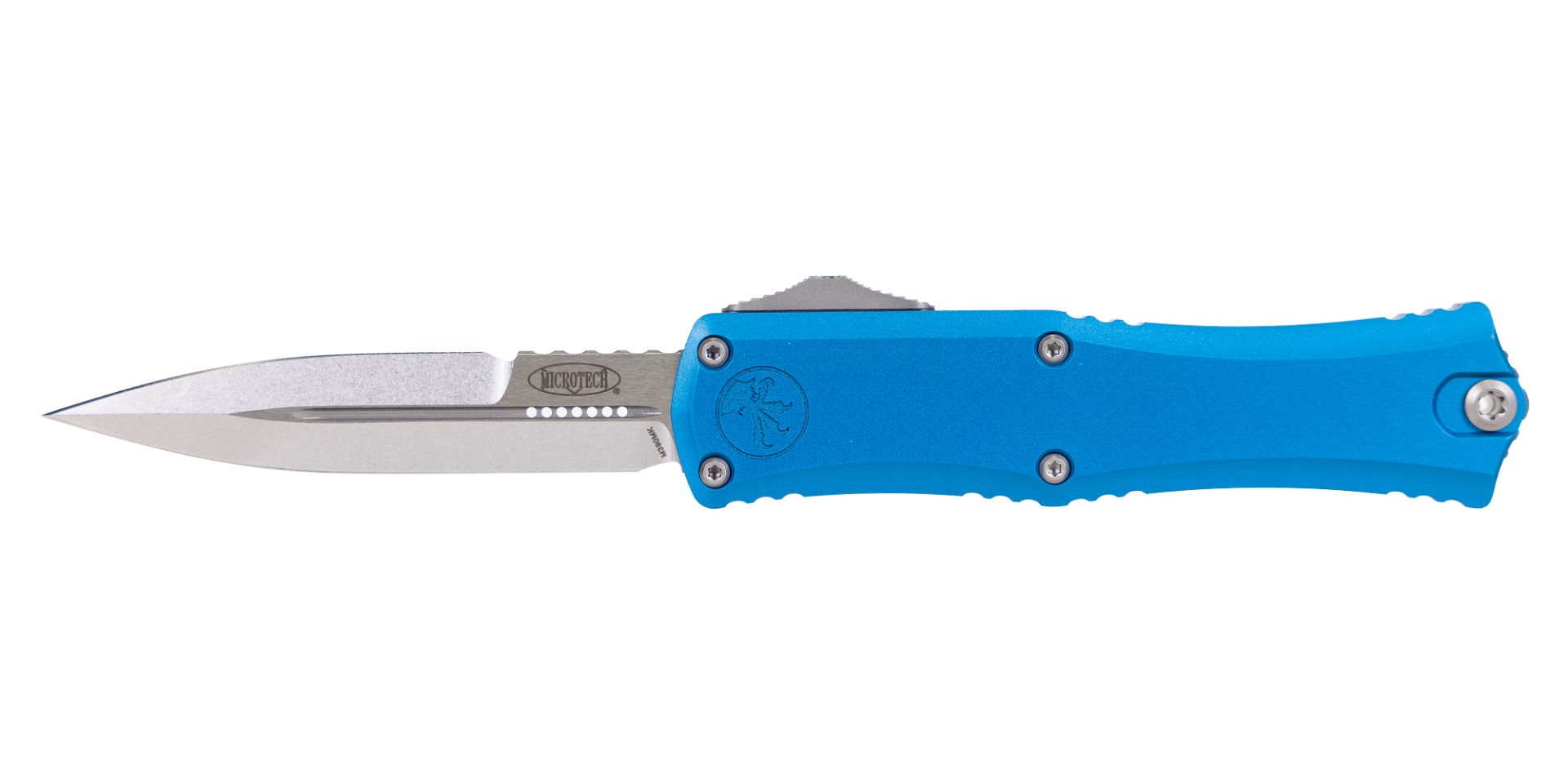 Microtech Mini Hera II OTF Dagger Bayonet Point Knife, Blue - 1701M-10BL